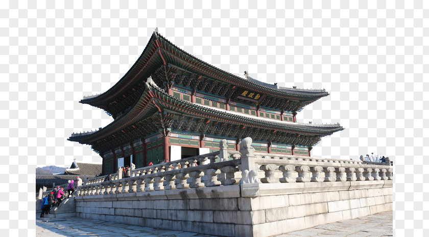 Seoul, South Korea Gyeongbokgung Palace Twelve Landmark Tourist Attraction PNG