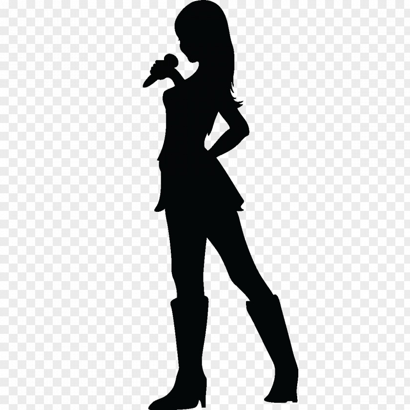 Singer Music Singing Female PNG Female, silhouettes clipart PNG