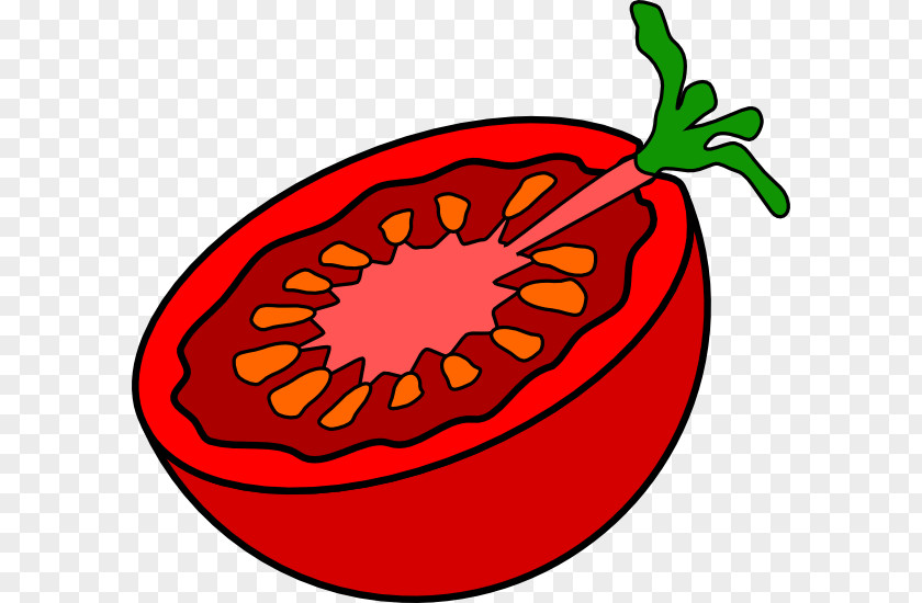 Cut Tomato Pizza Clip Art PNG