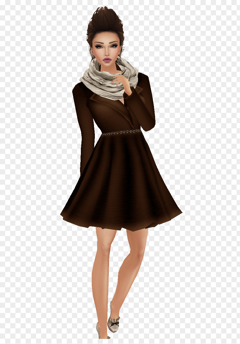 Model Fashion Design Clothing Little Black Dress PNG