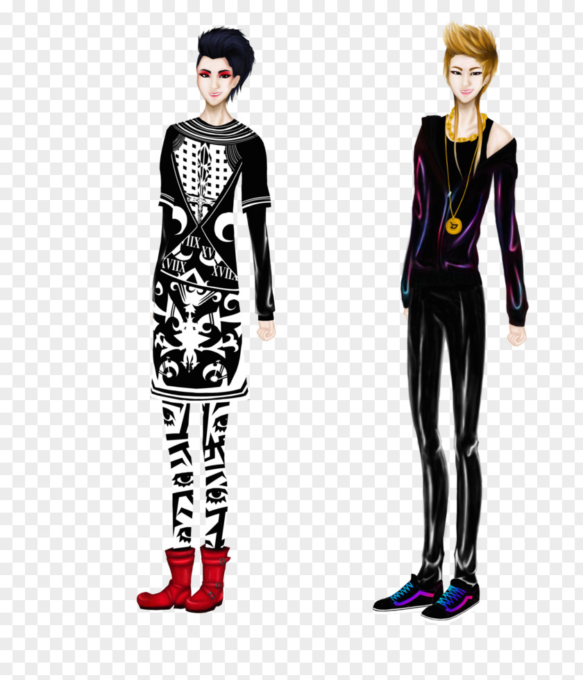 Zico Block B Drawing Painting Leggings Art PNG