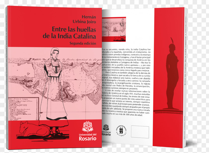 Book Entre Las Huellas De La India Catalina Text Graphic Design Brochure PNG