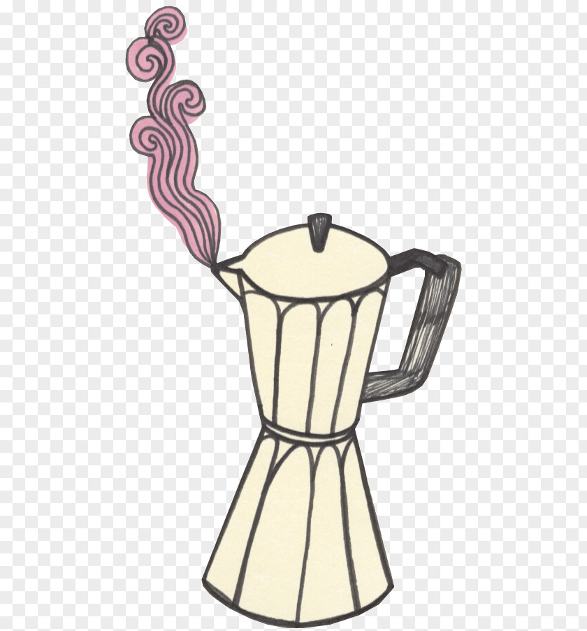 Drawing Doodle Coffeemaker Pattern PNG