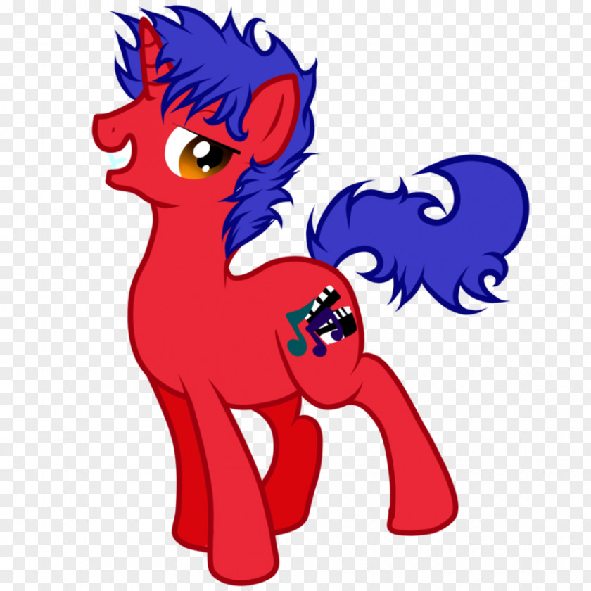 Handsome Unicorn Pony Horse Clip Art PNG