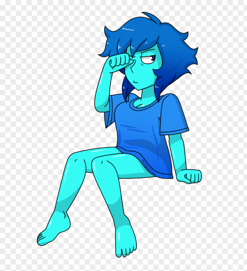 Morning Dew Lapis Lazuli Blue Fan Art Peridot PNG