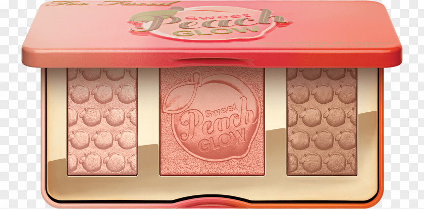 Powder Blush Too Faced Sweet Peach Highlighter Cosmetics Viseart Eye Shadow Palette Rouge PNG