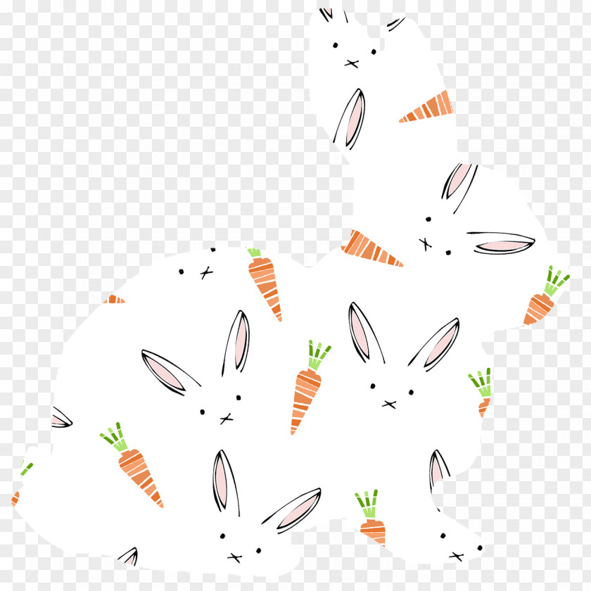 Radish Rabbit Decorative Pattern European Carrot PNG