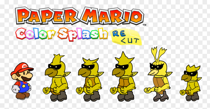Yellow Colour Splash Captain Toad: Treasure Tracker Super Mario 3D Land Paper Mario: Color PNG