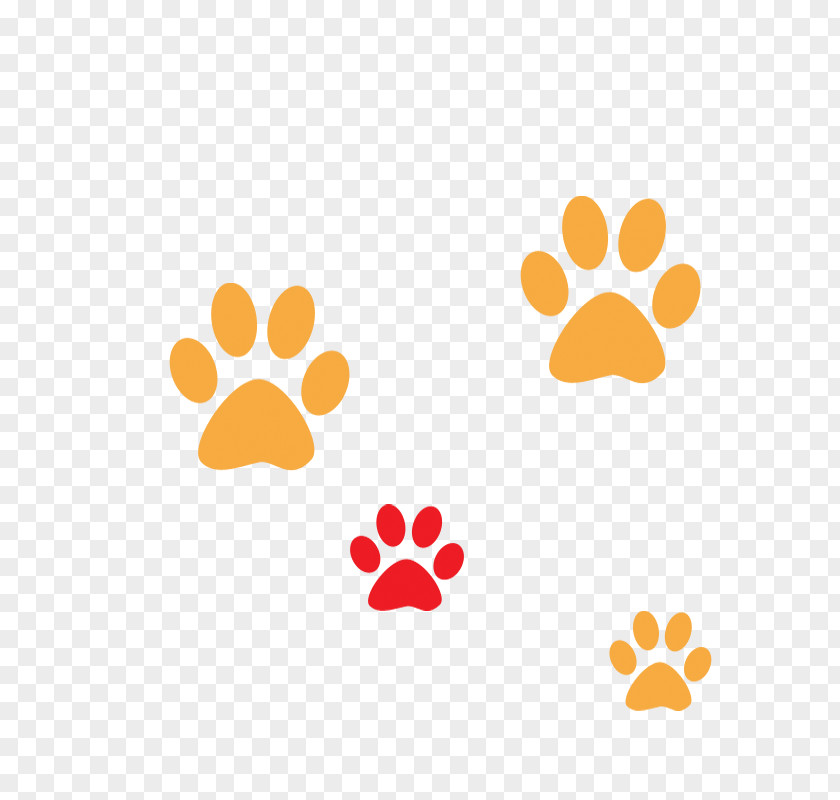 Creative Cartoon Animal Footprints Dog Puppy Kitten Paw Pet PNG
