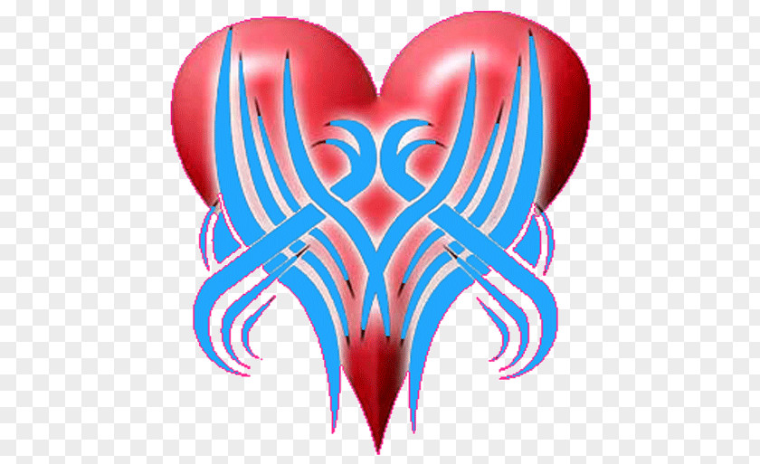 Design Tattoo Airbrush Heart Classic PNG