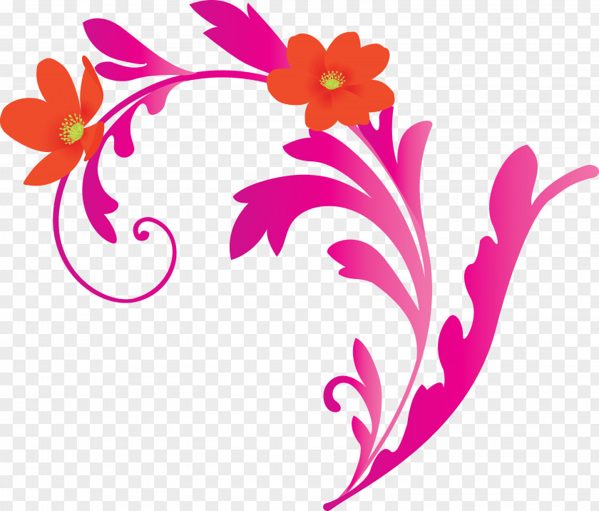 Flower Frame Decoration Floral PNG