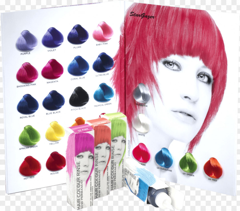 Hair Coloring Dye Blue PNG