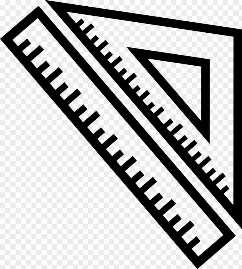 Ruler Set Square Icon Design PNG