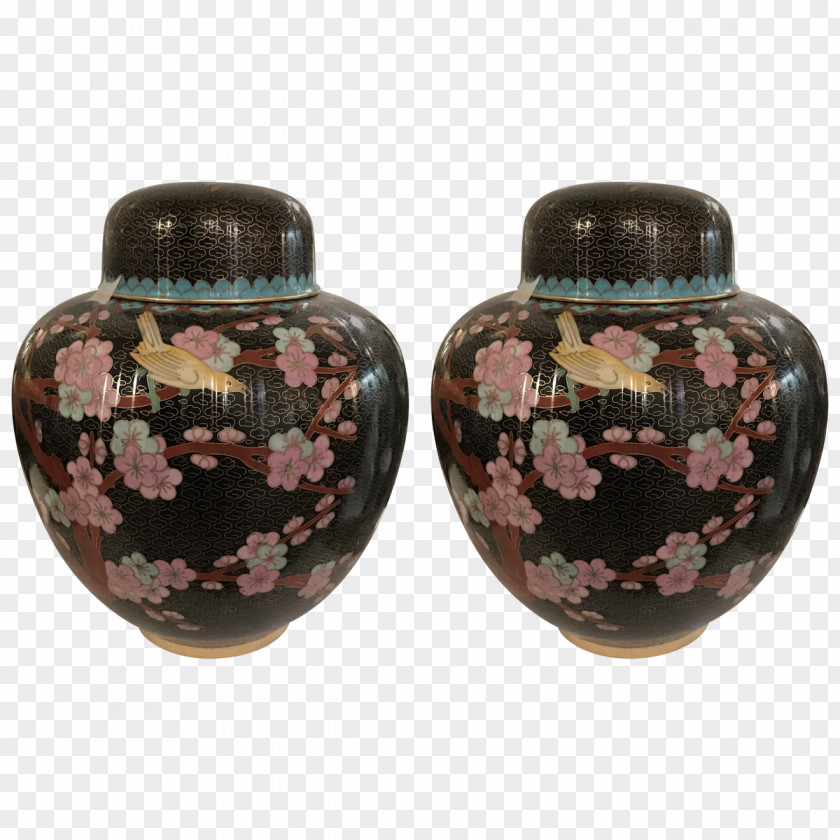 Vase Cloisonné Jar Ceramic Metal PNG