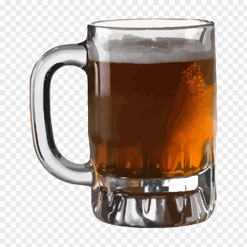 Vector Glass Of Beer Porter Ale Mead Drink PNG