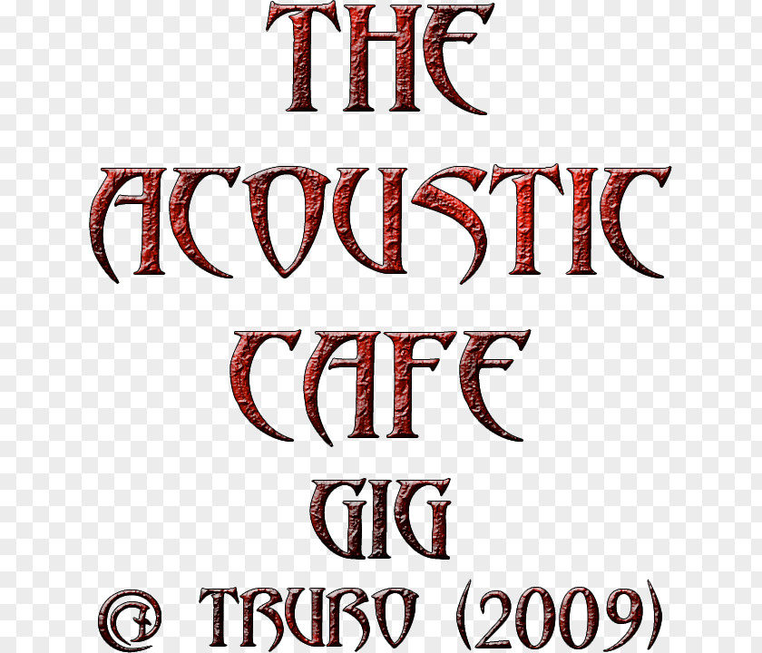 Acoustic Gig Logo Brand Font PNG