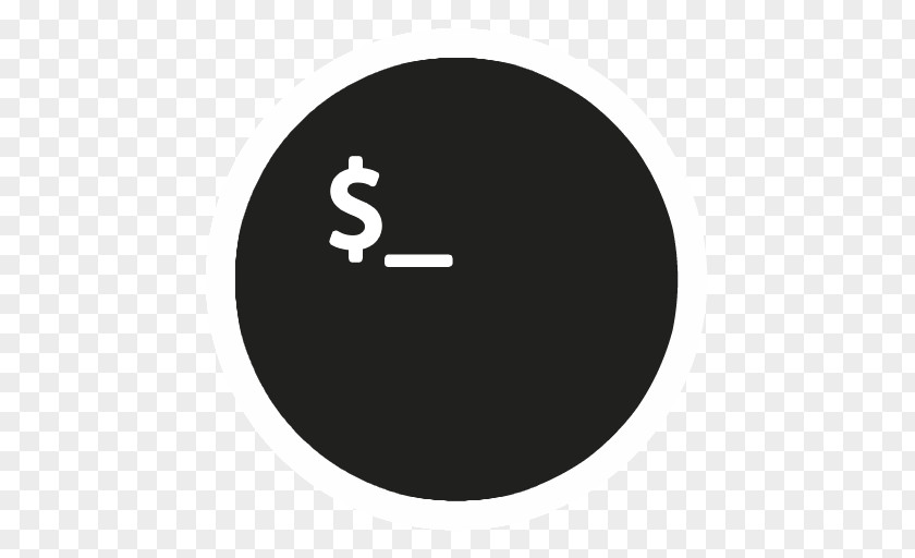 App Terminal Circle Brand Symbol Font PNG