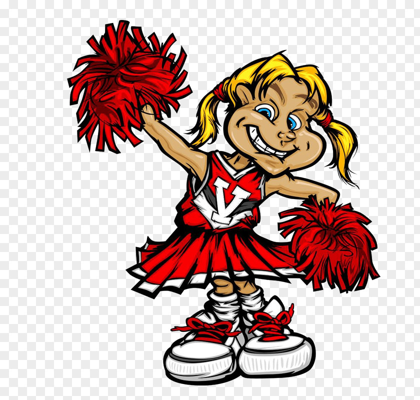 Cartoongirl Cartoon Cheerleading Vector Graphics Illustration Image Clip Art PNG