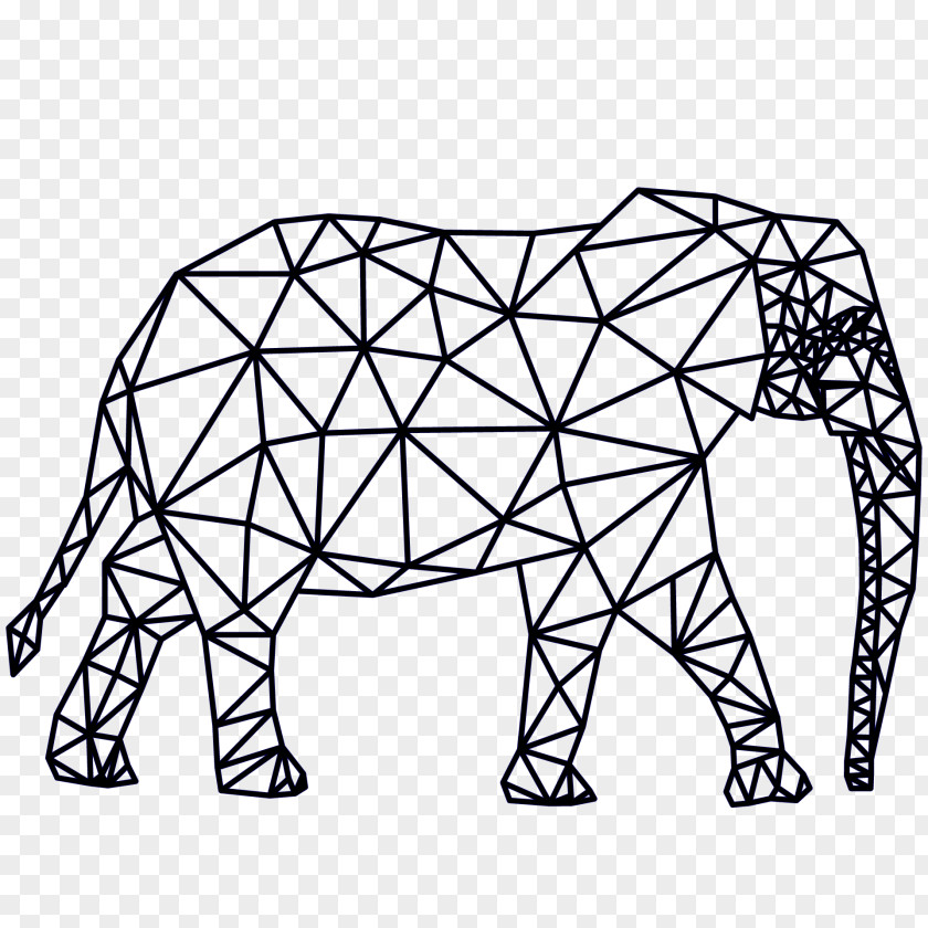 Painting Geometry Canvas Elephantidae Art PNG