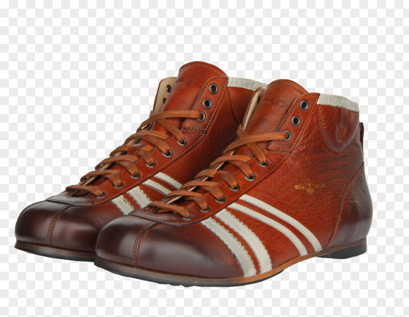 Boot Hiking Leather Shoe Cognac PNG