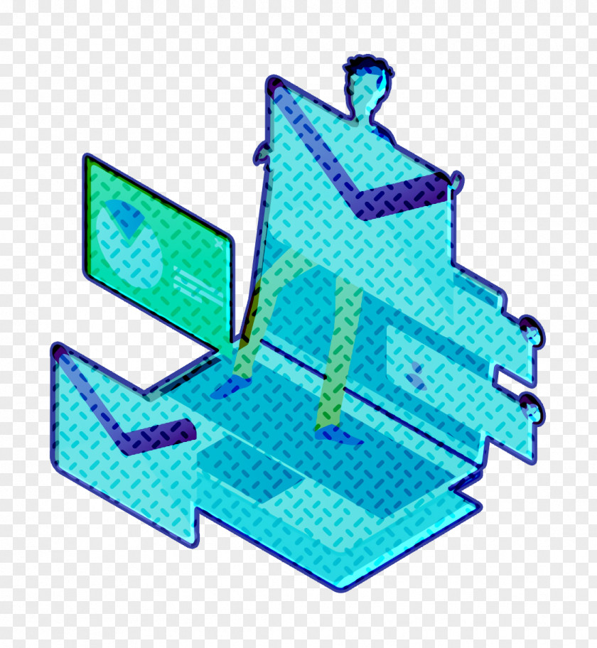 Computer Monitor Accessory Technology Business Icon Businessman PNG