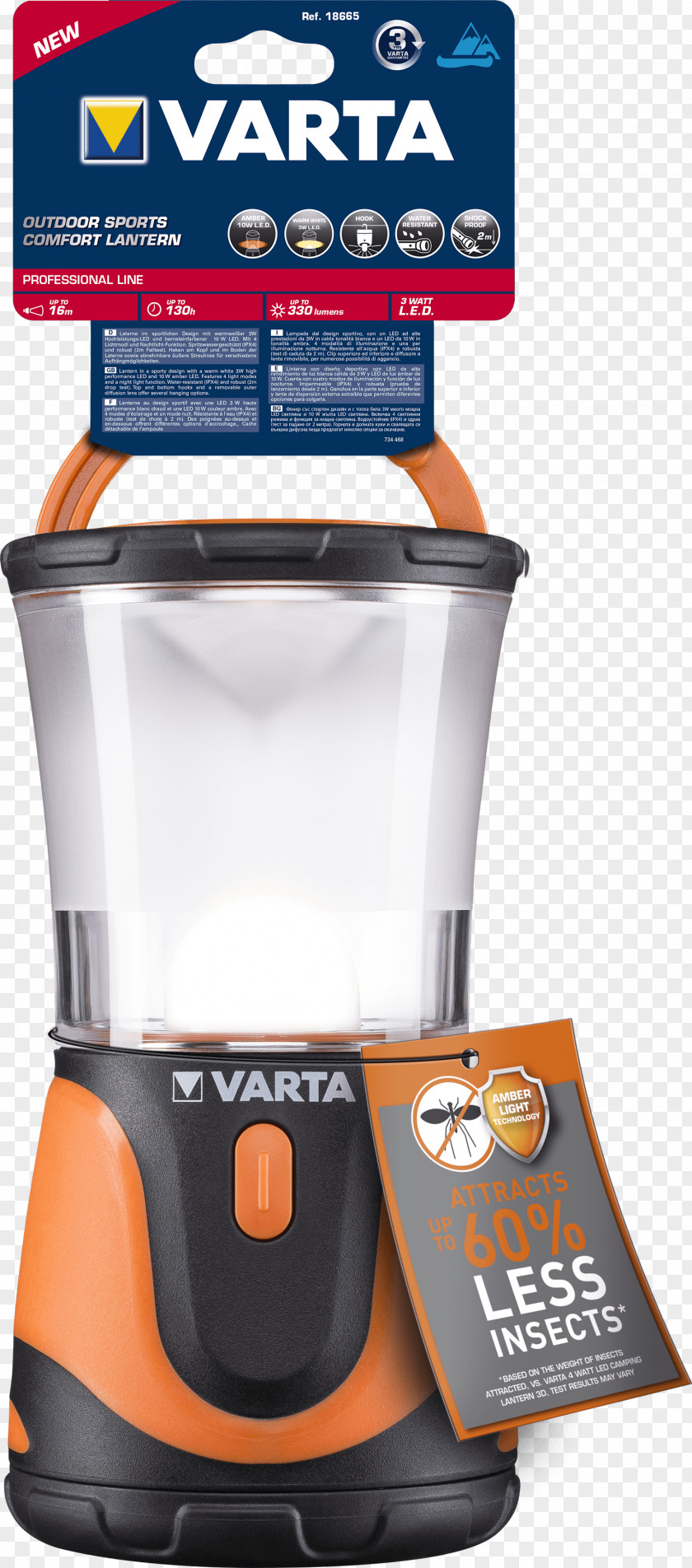Flashlight Lantern LED Torch Varta 1 W Light-emitting Diode PNG