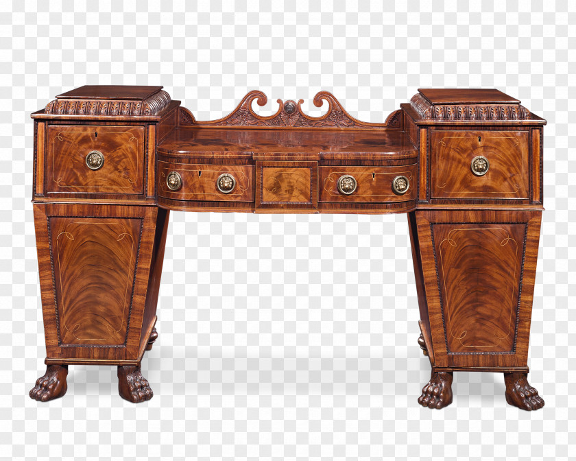 Antique Furniture Regency Era Buffets & Sideboards Table PNG