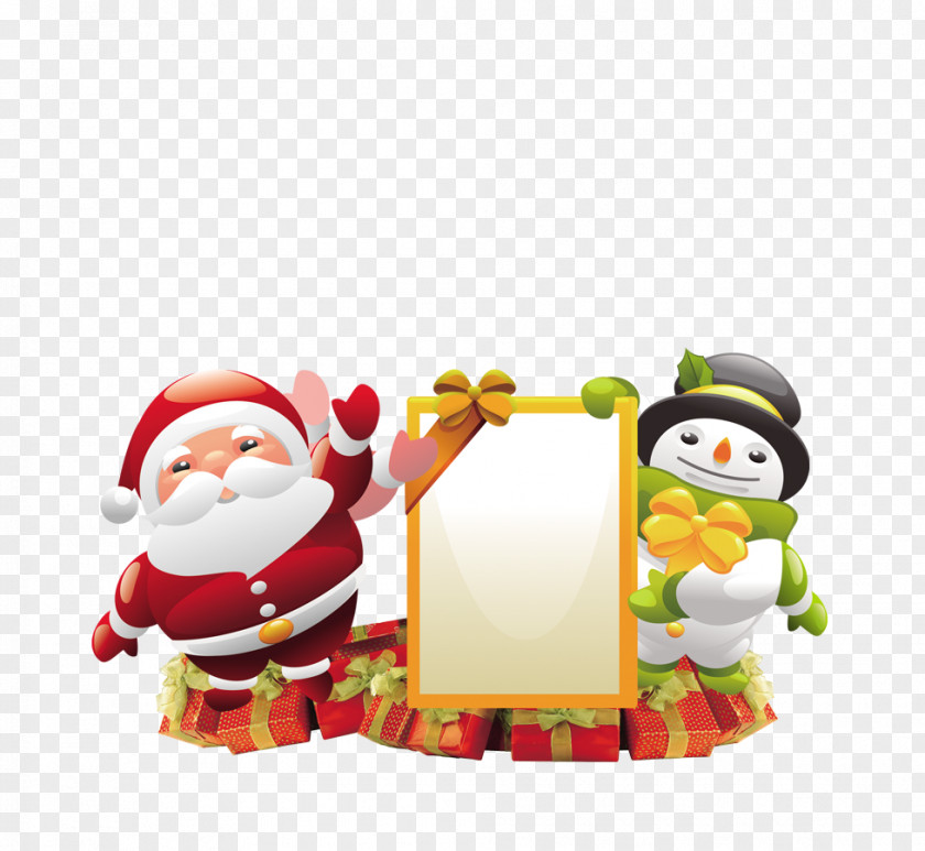 Christmas Snowman Santa Claus Clip Art PNG