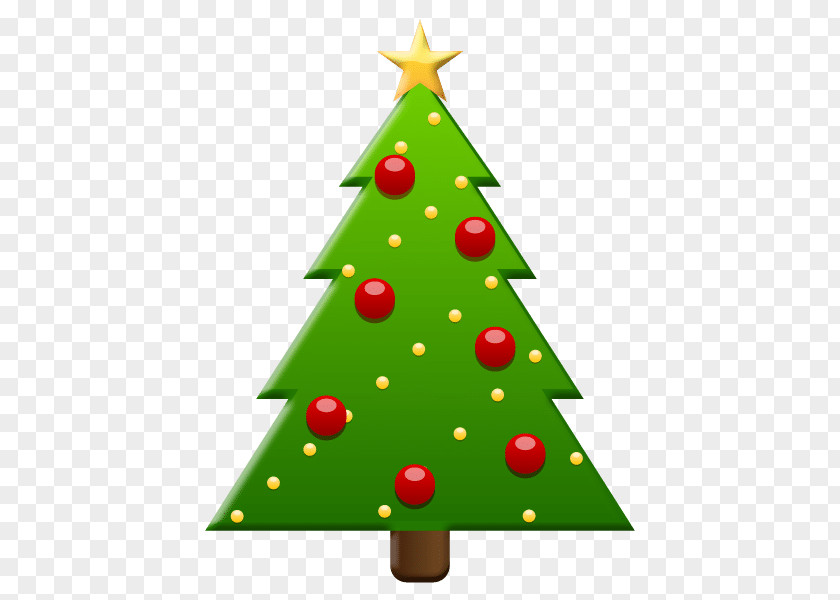 Creative Christmas Tree Day Emoji Ornament PNG