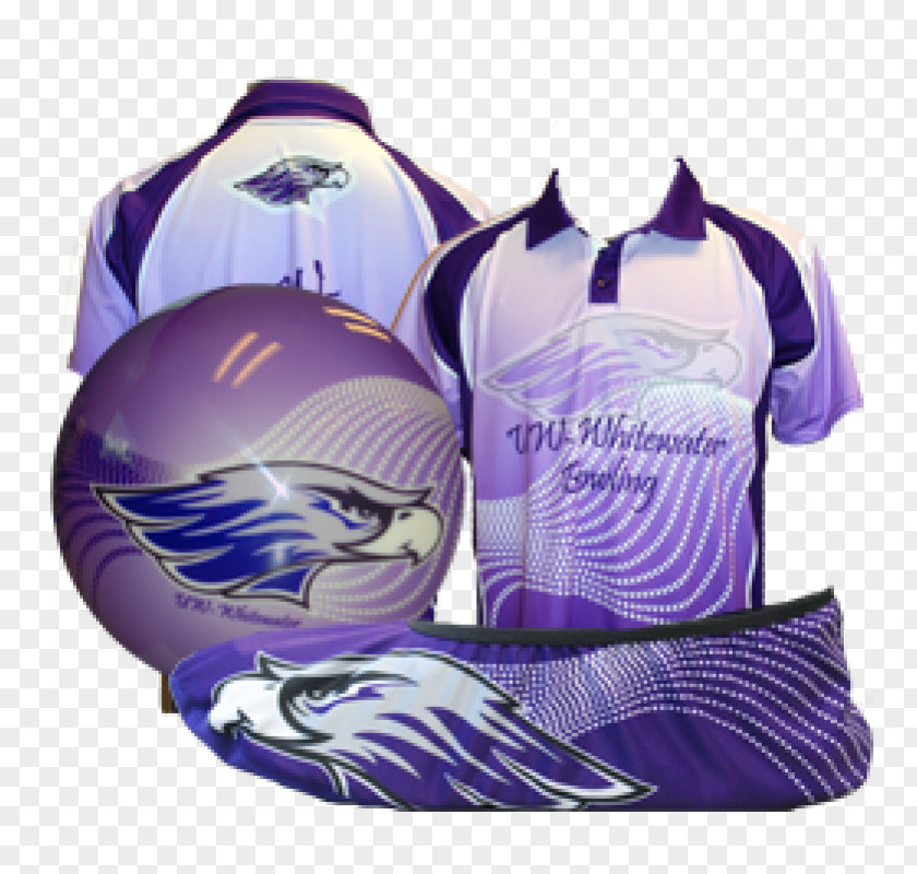 Custom Bowling Shirts High School University Of Wisconsin-Whitewater Outerwear Purple Product Sportswear PNG