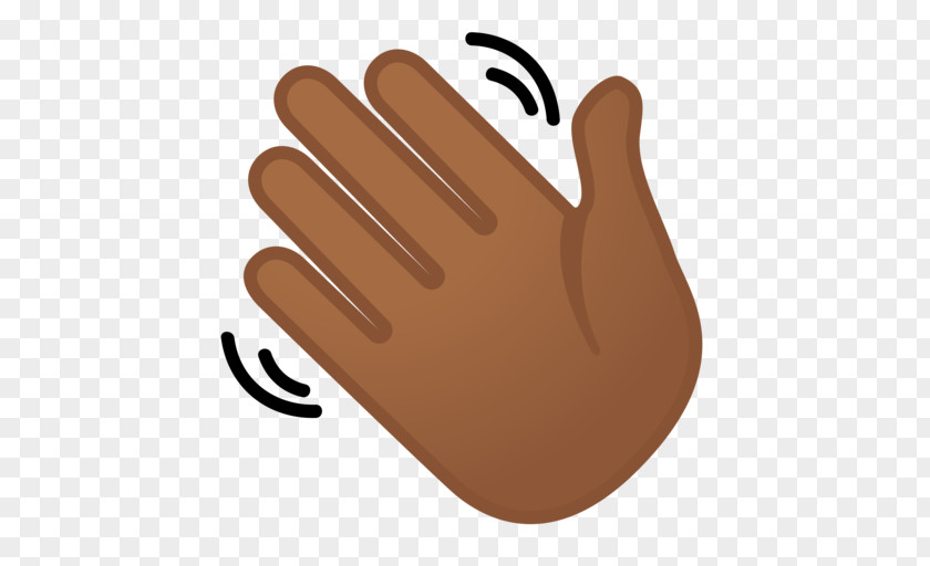 Emoji Wave Hand-waving Human Skin Color PNG