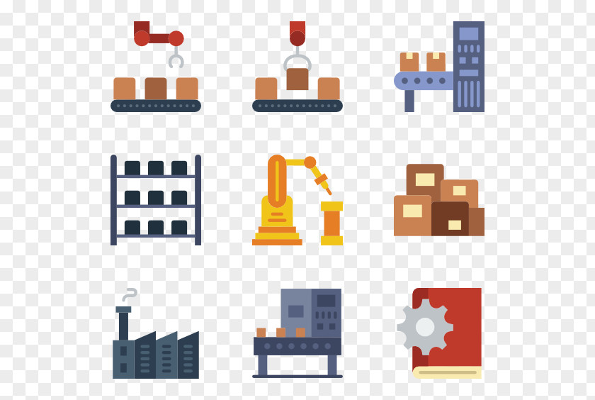 FACTORY VECTOR Production Icon PNG