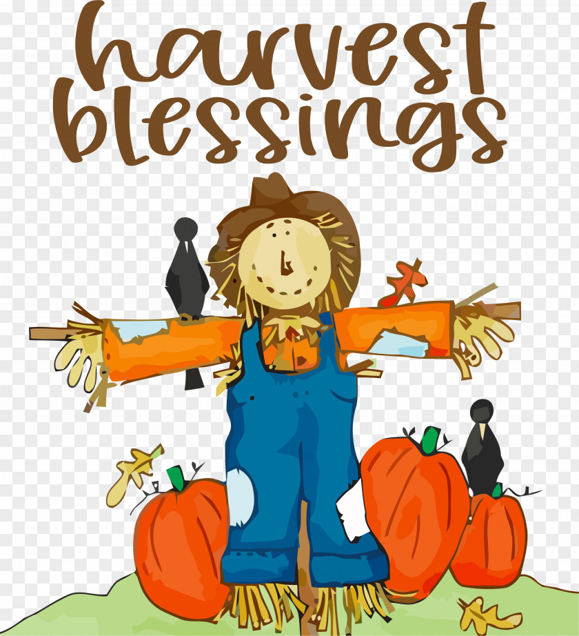 Harvest Blessings Thanksgiving Autumn PNG