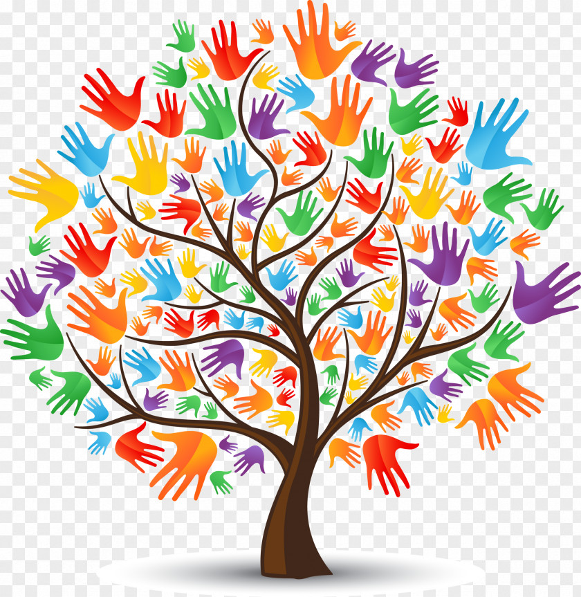 Lend A Helping Hand Tree Drawing Clip Art PNG