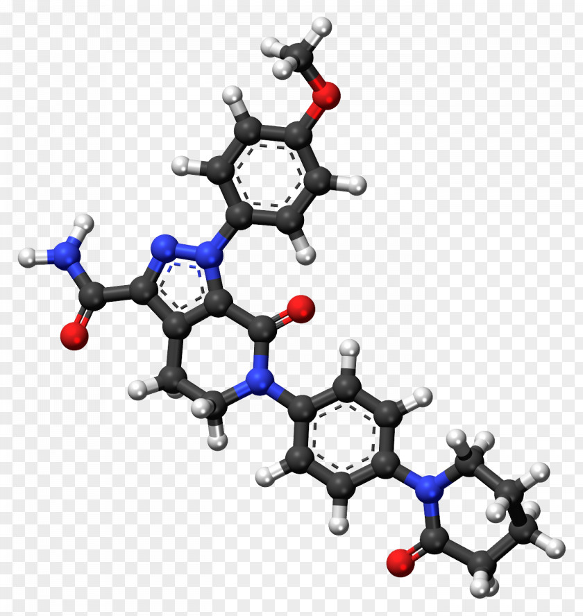Model Structure Apixaban Tetrahydrocannabivarin Cannabinoid Cannabis Anticoagulant PNG