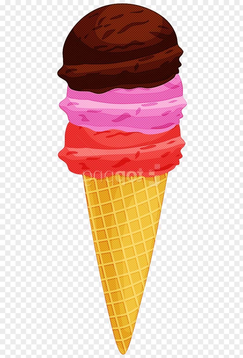 Pink Wafer Ice Cream PNG