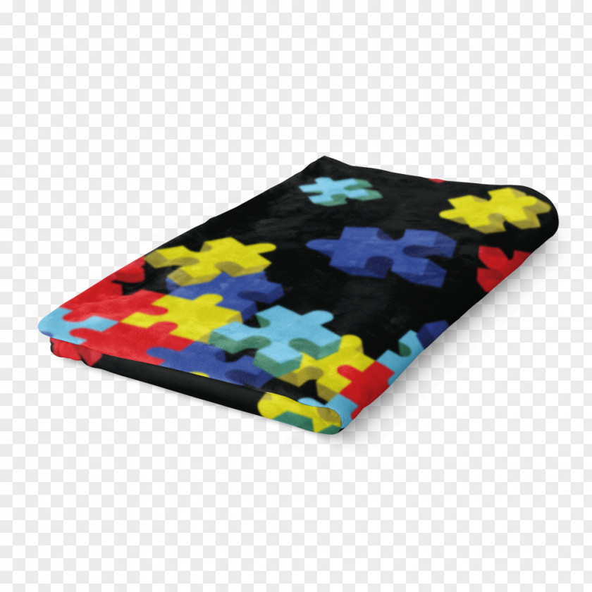 Autism And Puzzles Textile Rectangle PNG