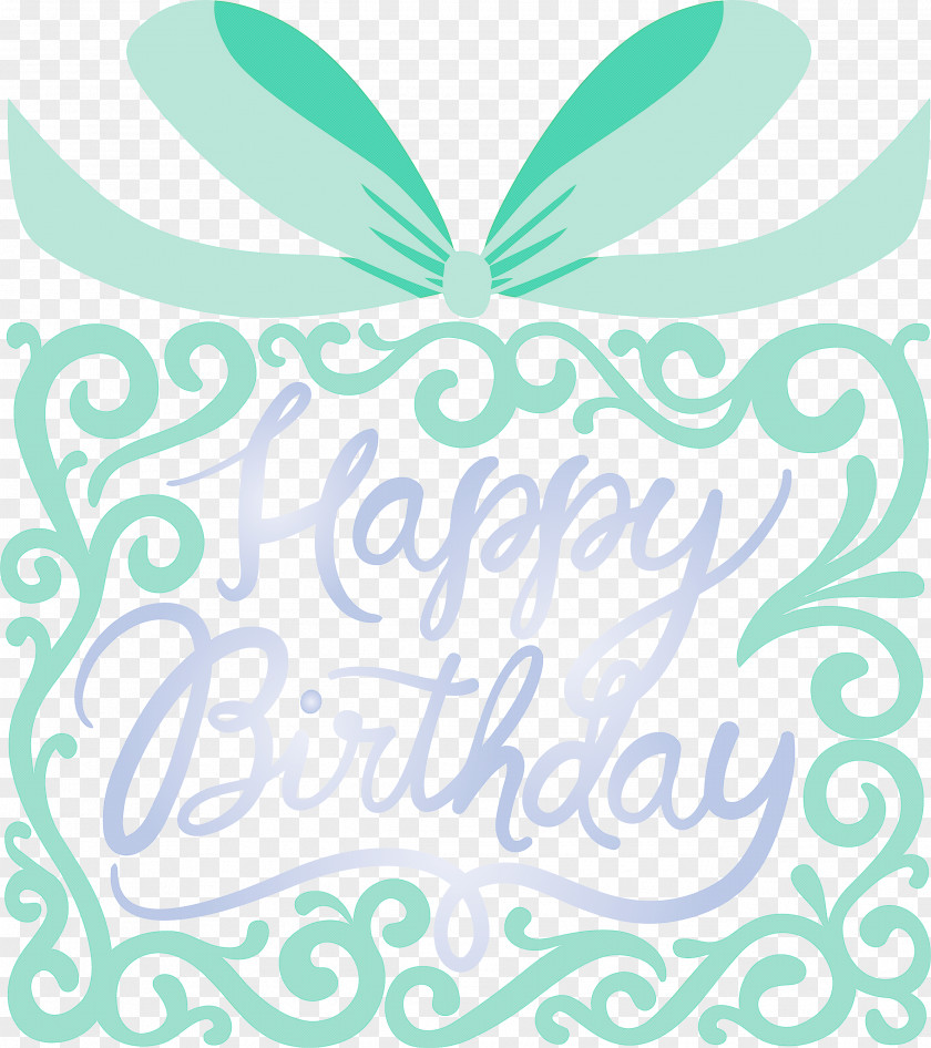 Birthday Calligraphy Happy PNG