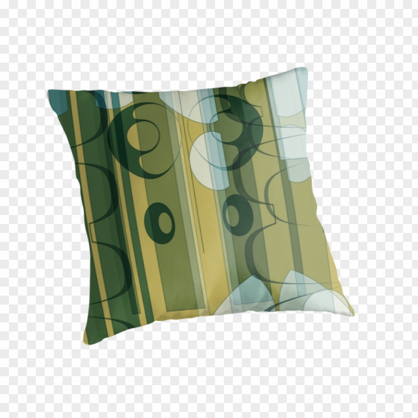 Green Pillow Throw Pillows Cushion Rectangle PNG