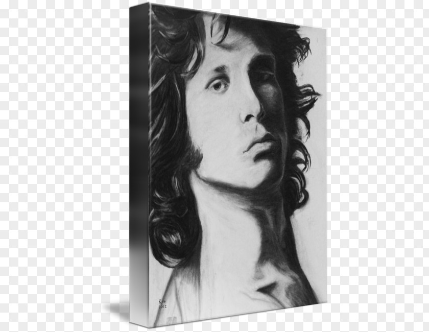 Jim Morrison Imagekind Drawing Art Charcoal Picture Frames PNG