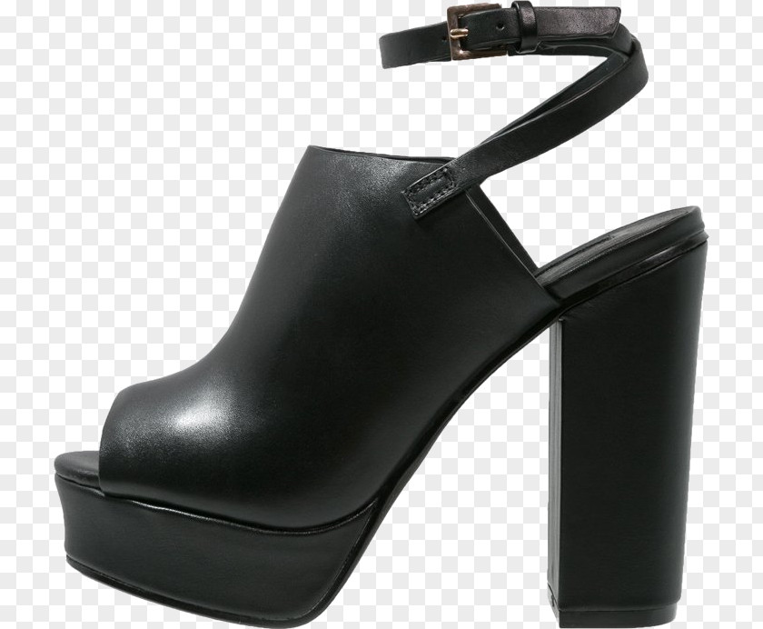 Season Heel Leather Sandal Shoe Pump PNG