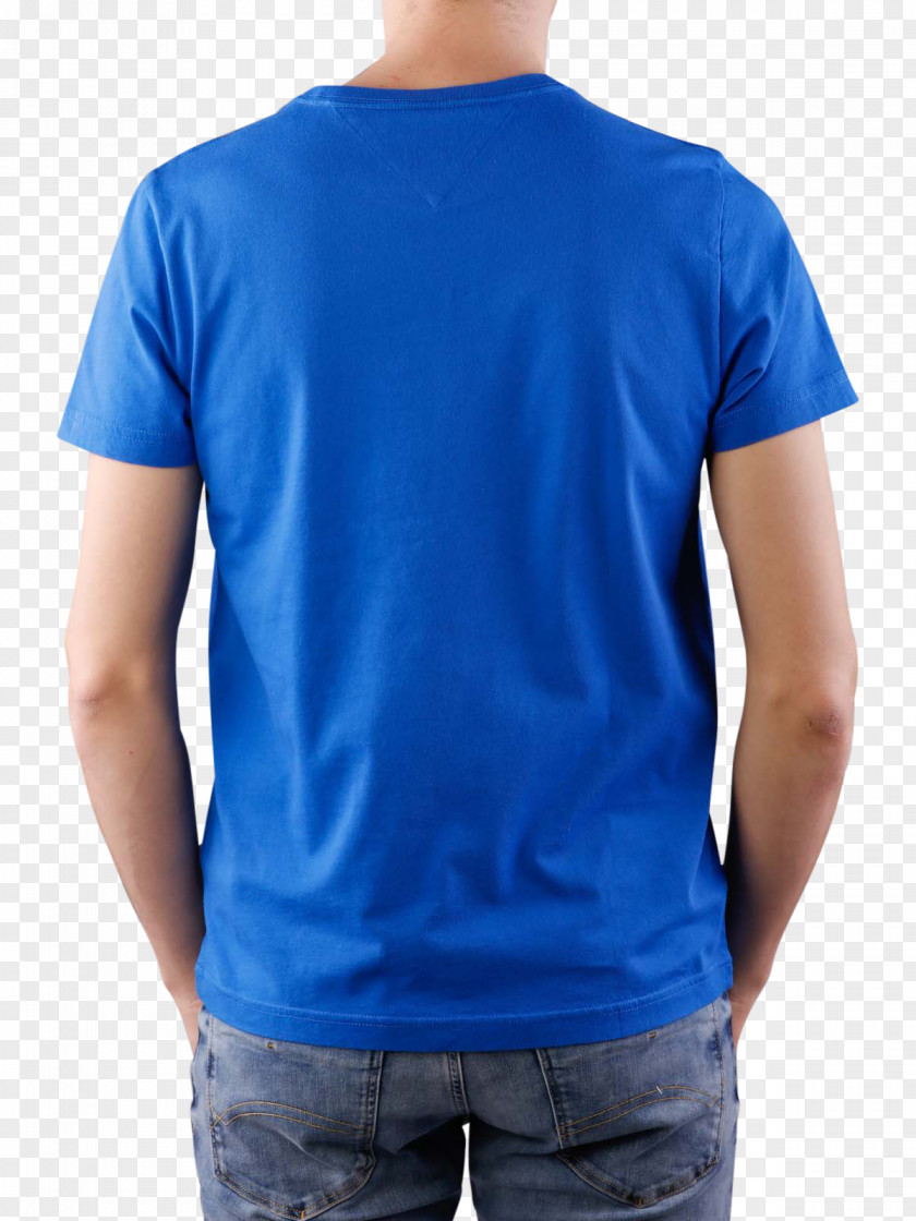 Tommy Jeans T-shirt Cobalt Blue Neck PNG
