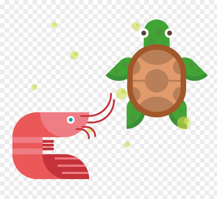 Cartoon Turtle And Lobster Icon Design PNG