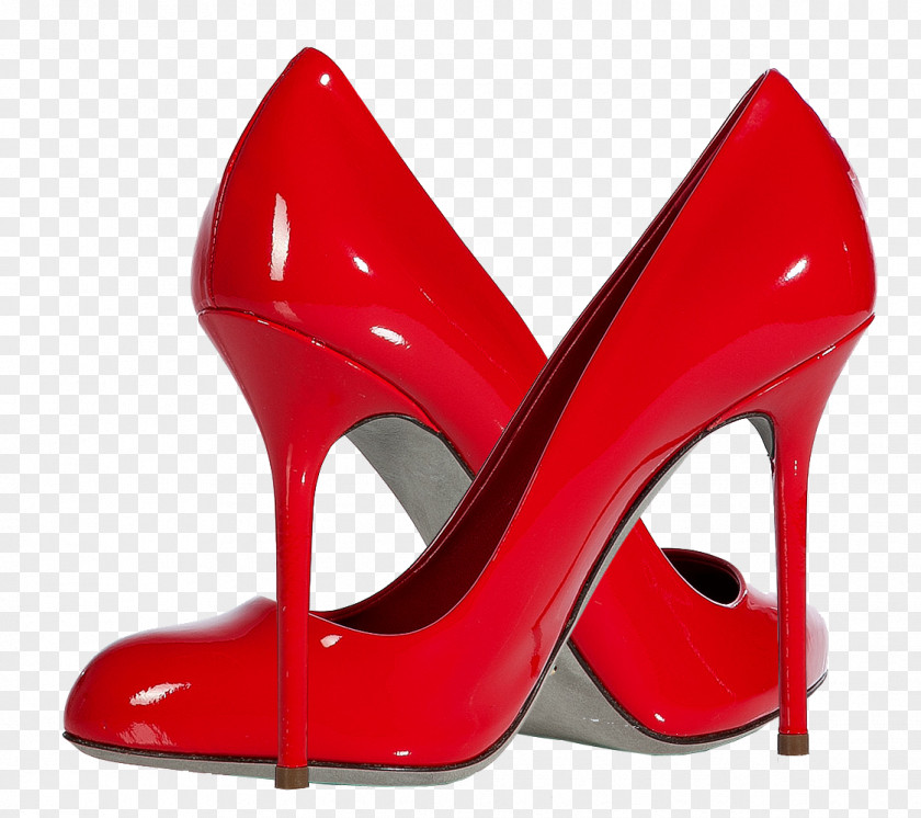Louboutin Stiletto Heel High-heeled Footwear Red Court Shoe PNG
