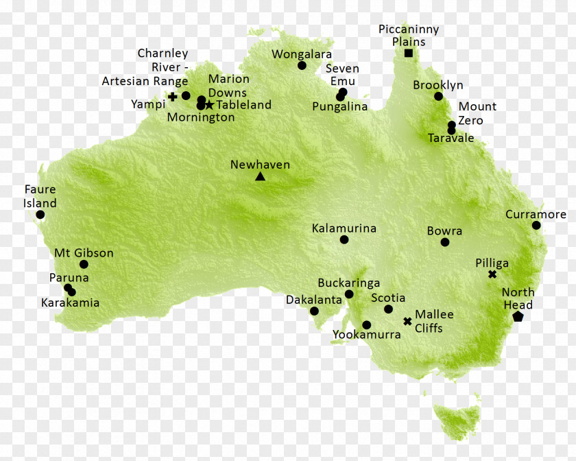 Map Australian Wildlife Conservancy Organism PNG