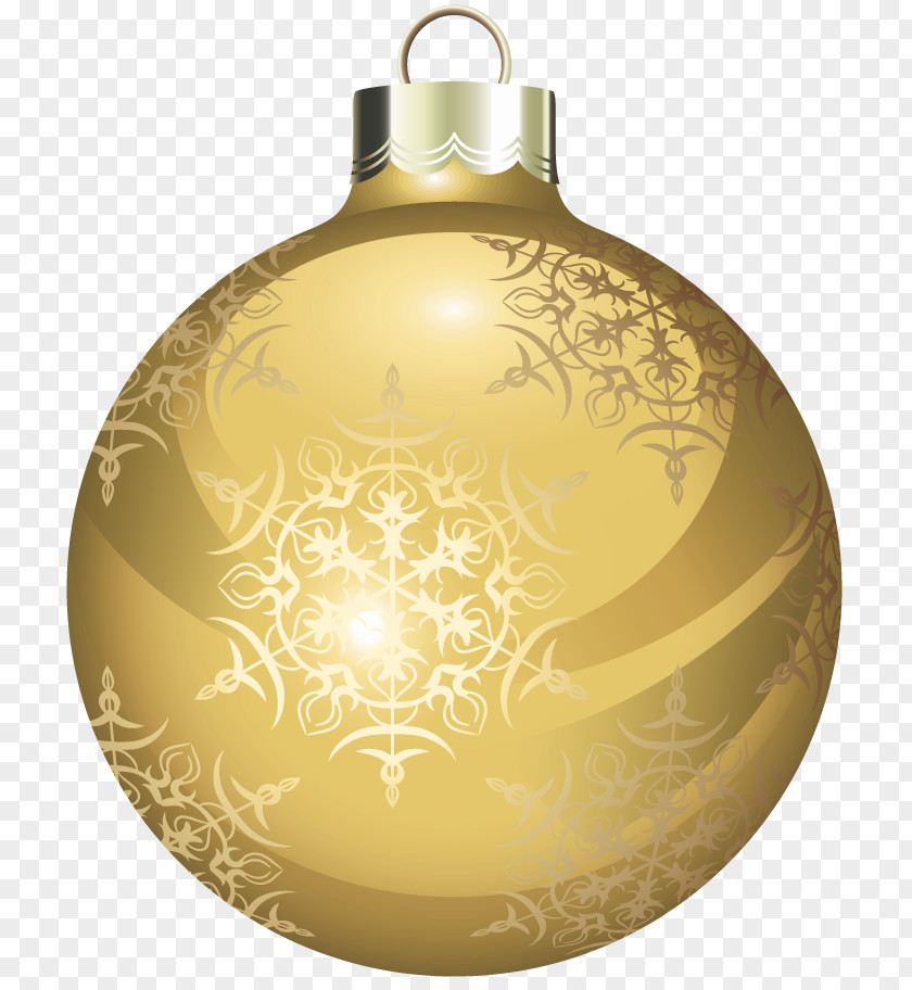 Transparent Gold Christmas Ball Clipart Ornament Clip Art PNG