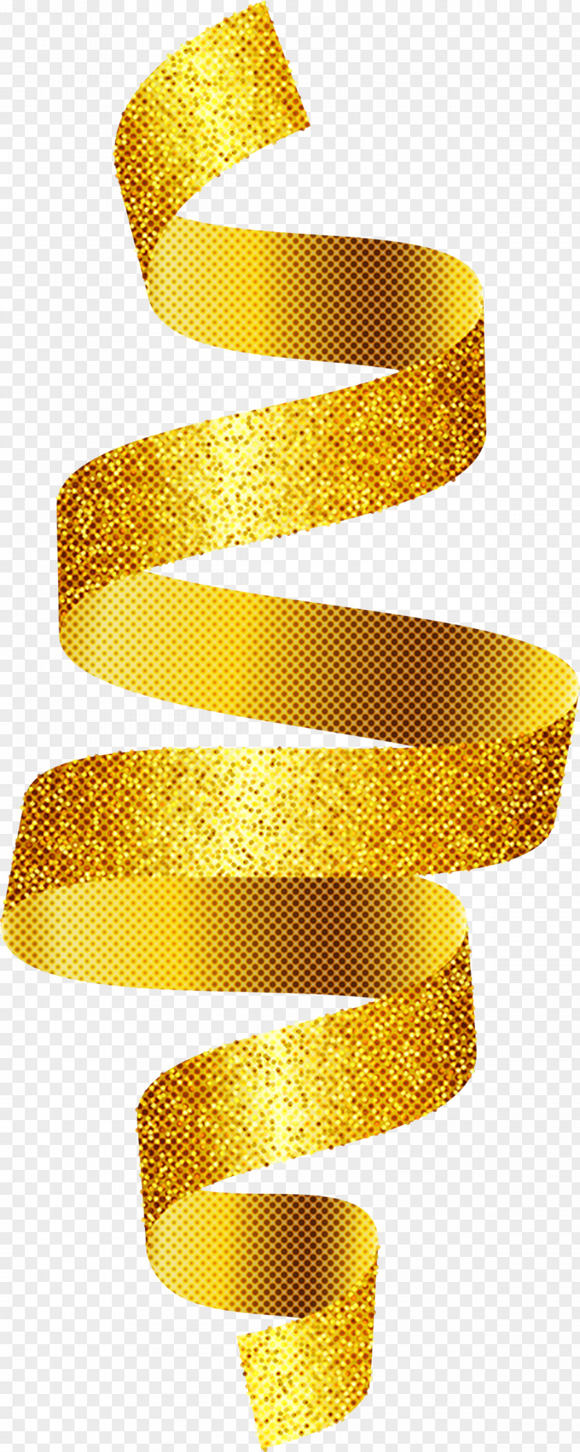 Yellow Bangle Font Ribbon Bracelet PNG