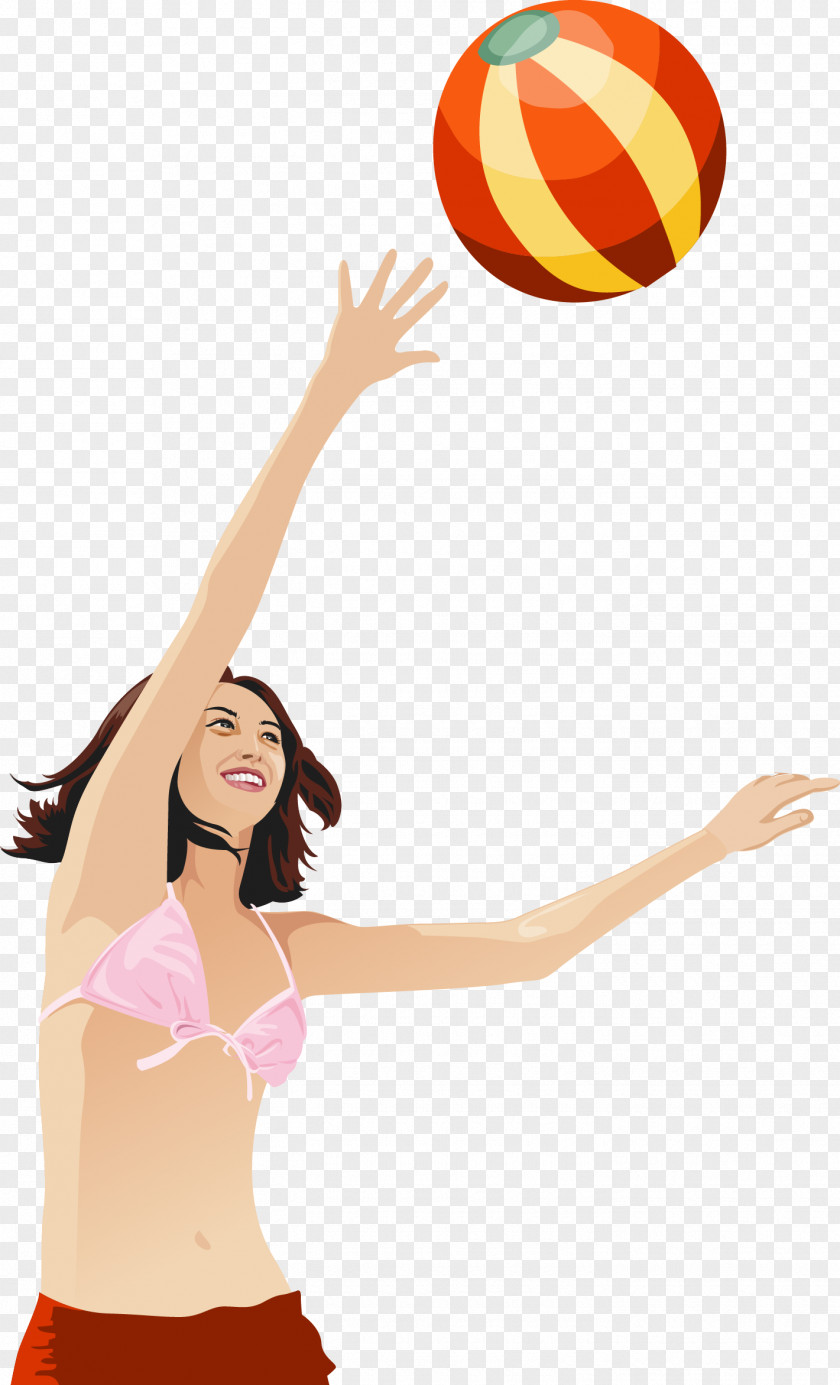 Beach Volleyball Sport PNG