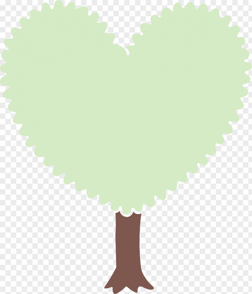 Green Heart Leaf Tree PNG