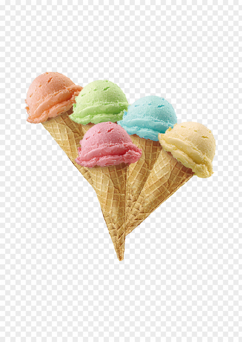 Ice Cream Neapolitan Cone PNG